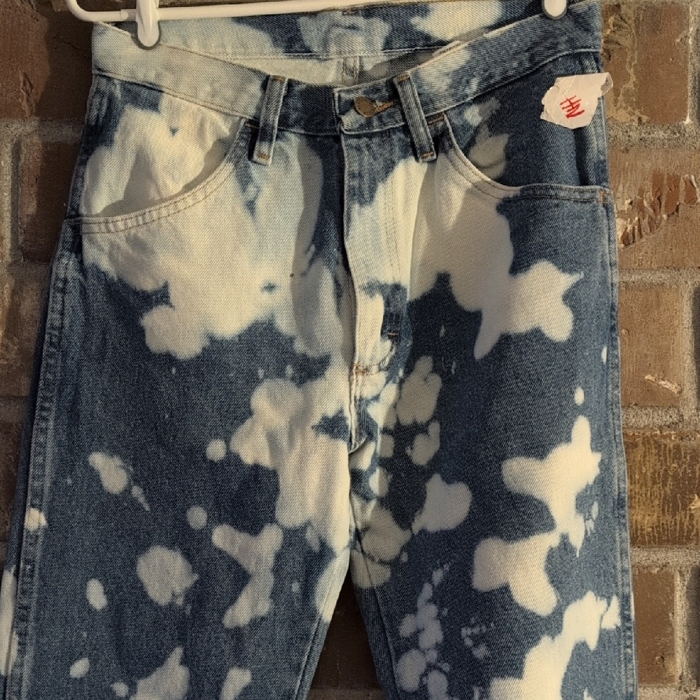 Rustler Women's Boot Cut Jeans - Blue and White